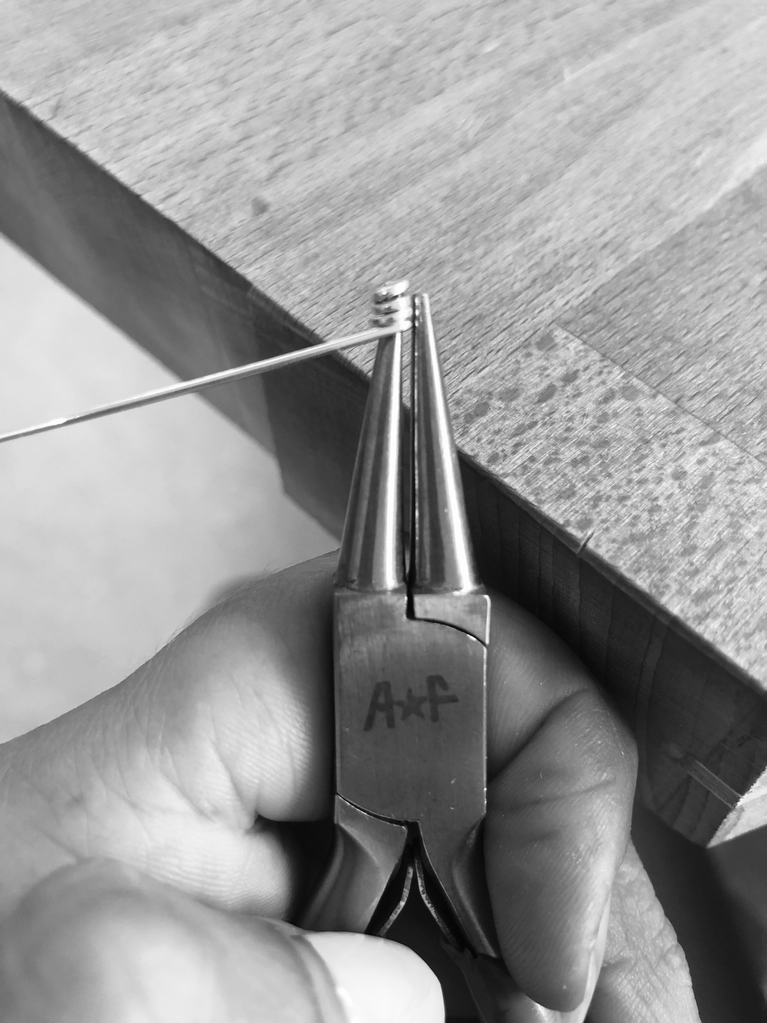 A pliers with a silverwire